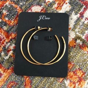 J crew large size hoop earrings